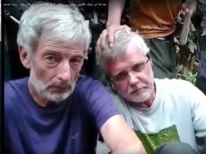 Robert Hall and John Ridsdel, two Canadians who were captured by the terrorist group Abu Sayyaf