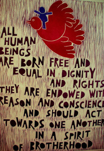 Quote from the Declaration of Human Rights