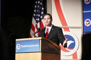 Rubio gained national fame by giving the Republican response to President Obama’s 2013 State of the Union Address