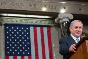 Prime Minister Benjamin Netanyahu of Israel concludes his third address before a joint meeting of Congress and reaffirms the strong bonds between Israel and the United States. March 3, 2015. (Official Photo by Caleb Smith)