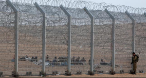 Israeli Soldier and Refugees