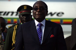 Robert Mugabe, the President of Zimbabwe.