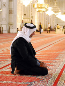 A man in prayer in Damascus show the non-violent nature of Islam. https://flic.kr/p/81rvr3