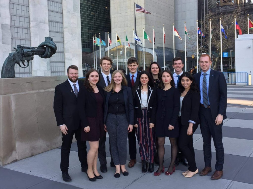 McGill students representing IRSAM at CSocD55.